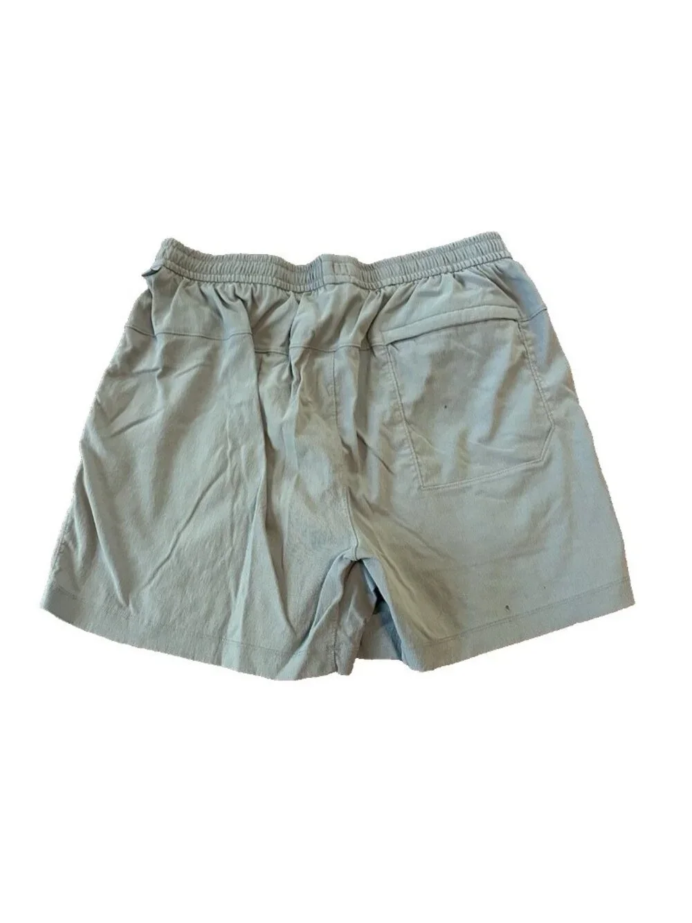 Lululemon Womens L Casual Shorts Sage Green Lined Pull On Jogging Pockets Logo‎